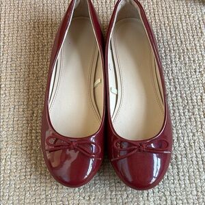 Elegant Burgundy Ballet Flats